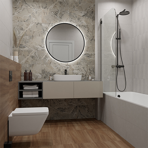 Фото в интерьере LB-Ceramics Шварц