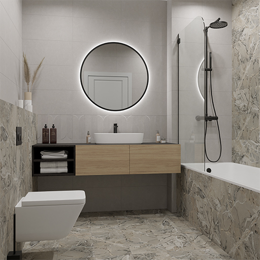 Фото в интерьере LB-Ceramics Шварц