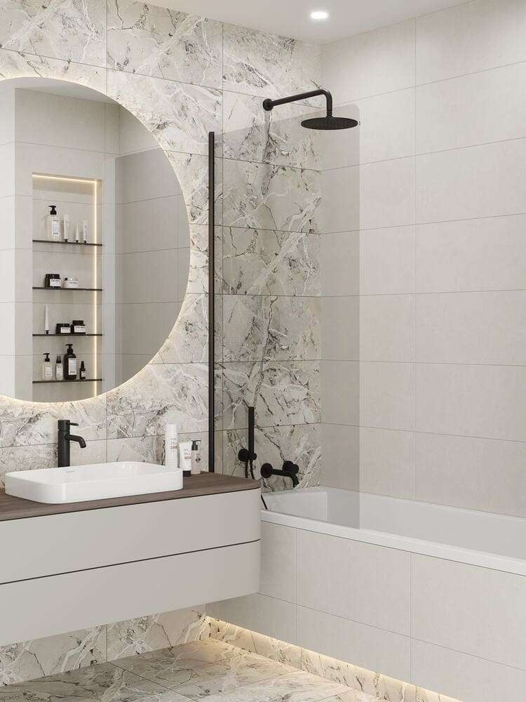 Фото в интерьере для ванной LB-Ceramics Шварц
