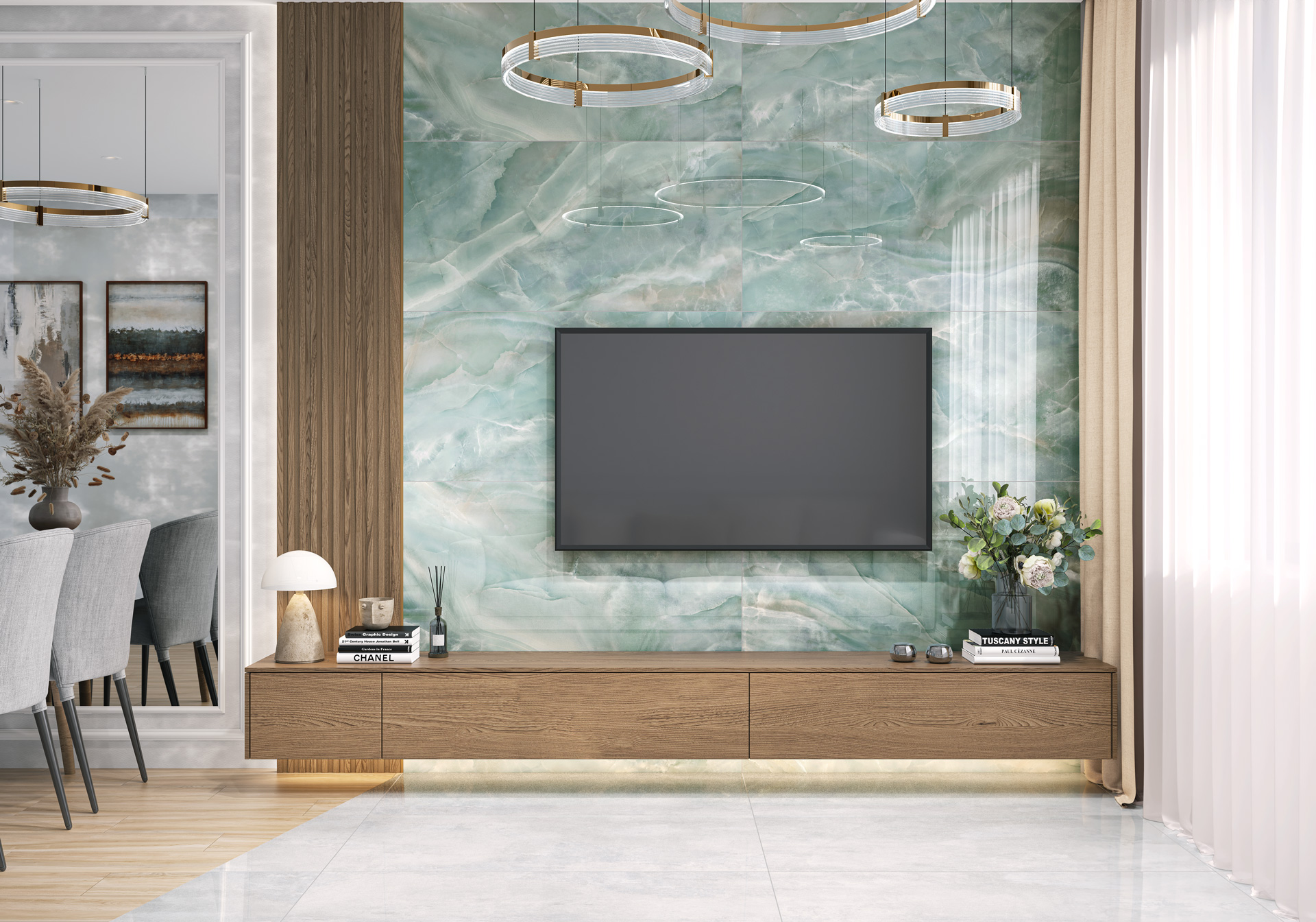 Фото в интерьере для гостиной LCM Caspian Onyx