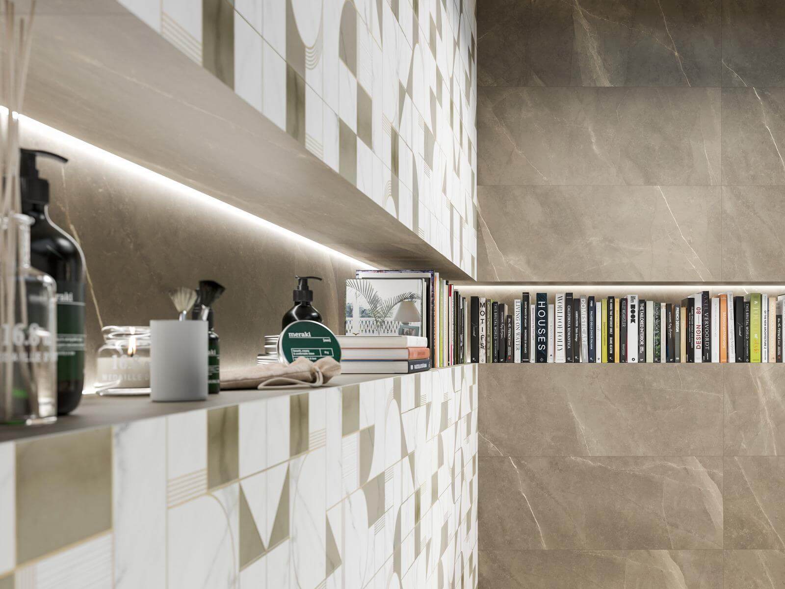 Фото в интерьере для ванной Marazzi Italy Allmarble Wall