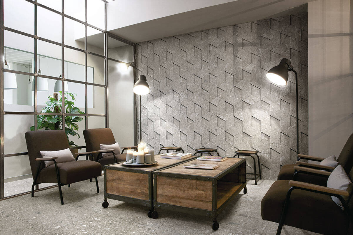 Фото в интерьере для кафе и ресторана Marazzi Italy Mystone Ceppo di Gre