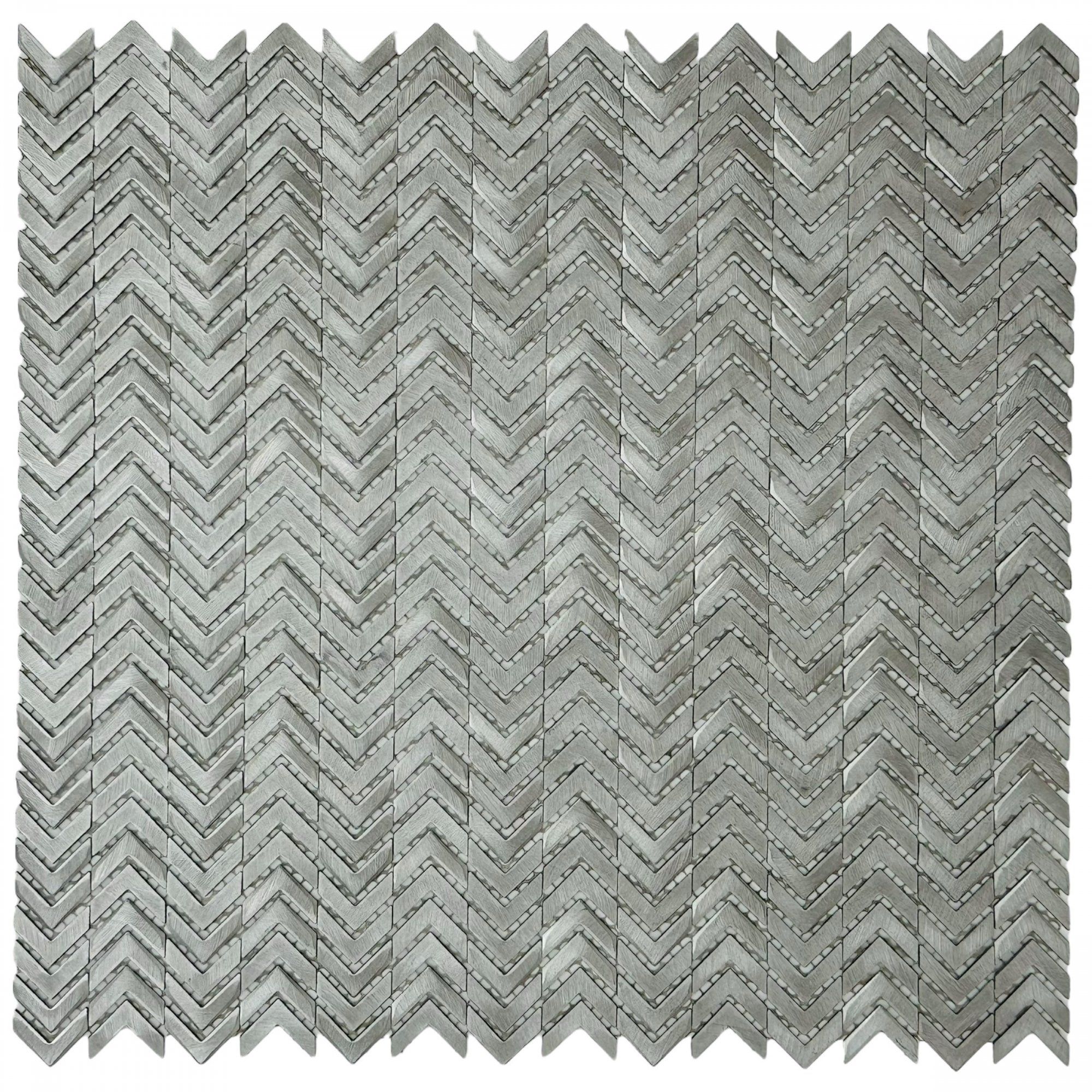 Металлическая Marble Mosaic Мозаика Aluminium Arrow Metal 30х30