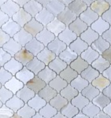 Керамическая Marble Mosaic Мозаика Arabesco Onyx White 27,8х32,5