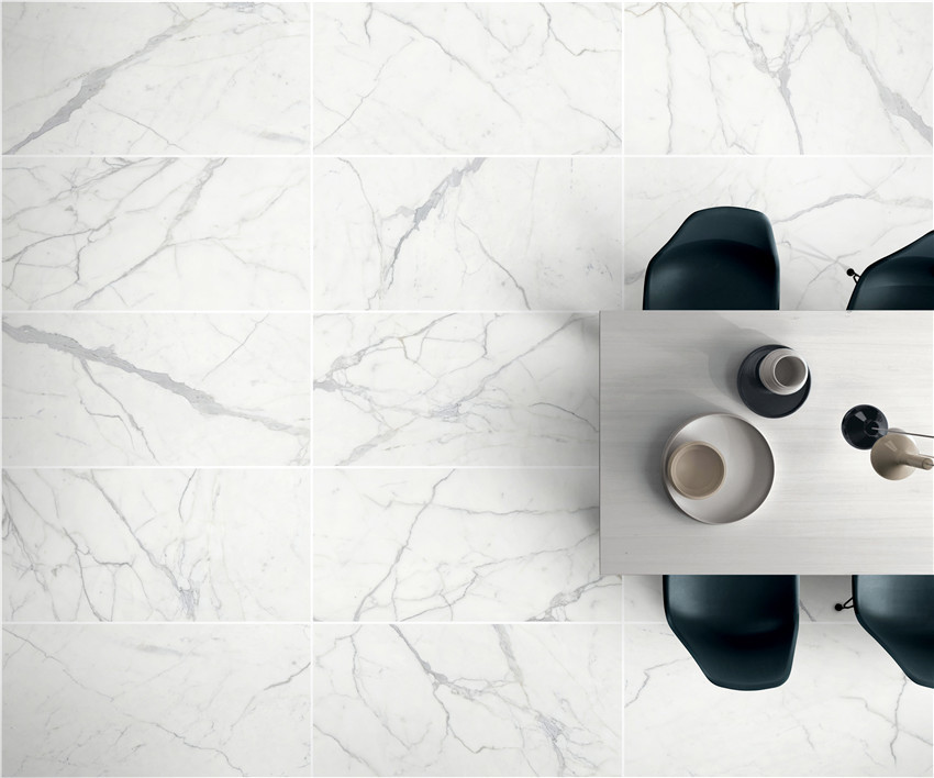 Фото в интерьере для кухни Marble Mosaic Calacatta Superior