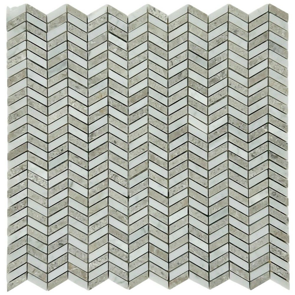 Керамическая Marble Mosaic Carpet Series Мозаика Weft Grey 31х31,7