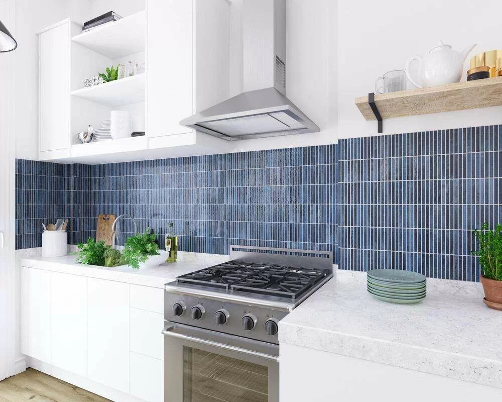 Фото в интерьере для фартука Marble Mosaic Ceramic
