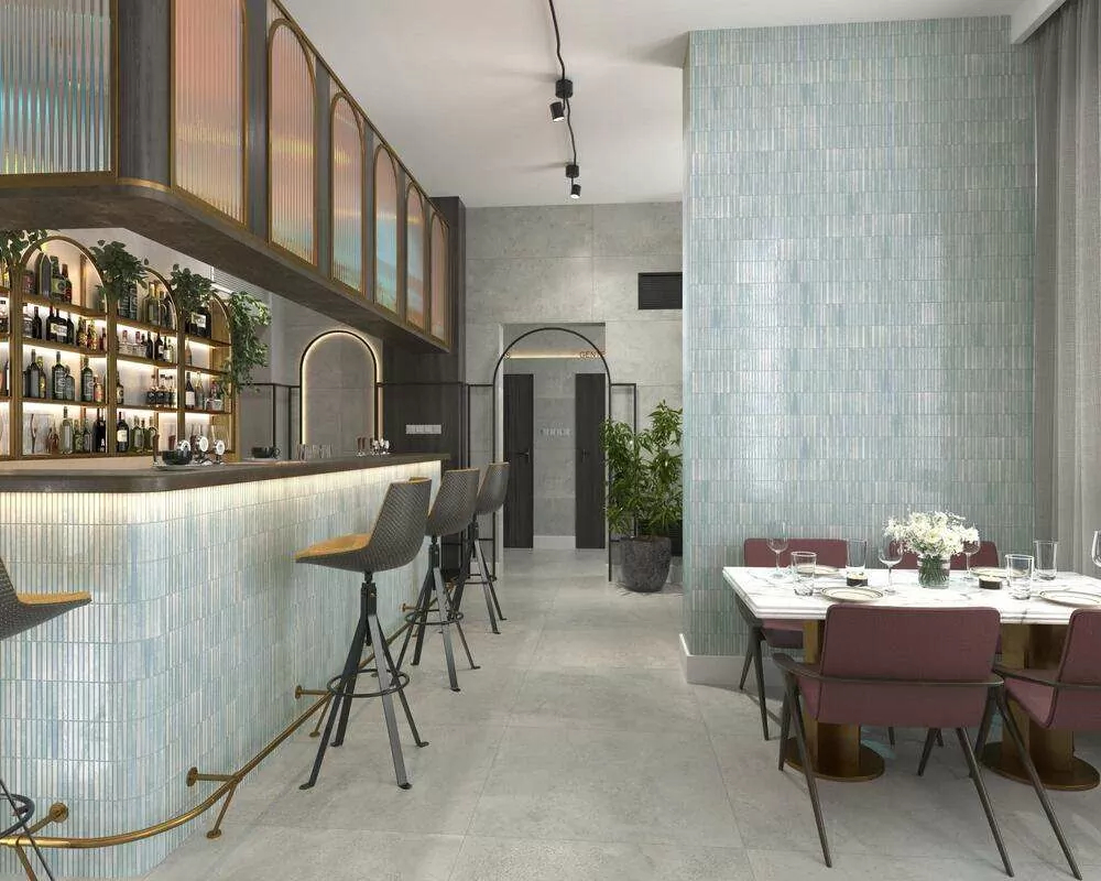 Фото в интерьере для кафе и ресторана Marble Mosaic Ceramic
