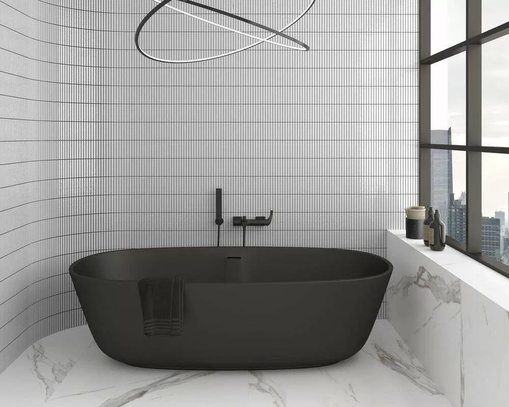 Фото в интерьере для ванной Marble Mosaic Ceramic