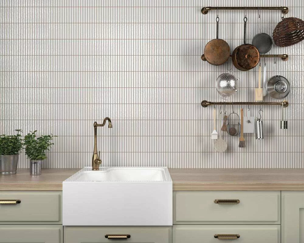 Фото в интерьере для фартука Marble Mosaic Ceramic