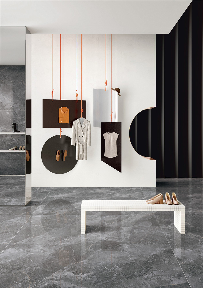 Фото в интерьере для магазина Marble Mosaic Cosmo Grey