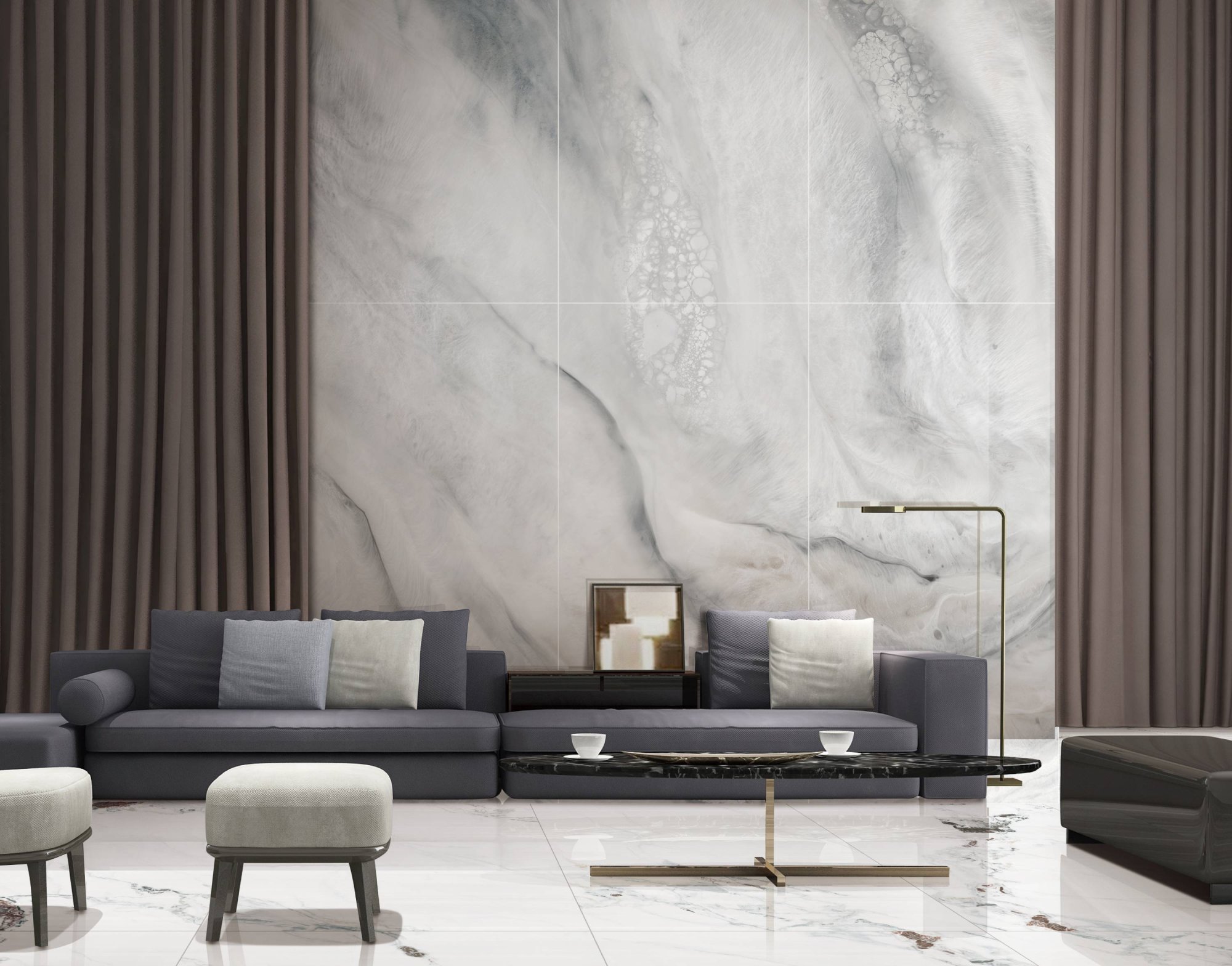 Фото в интерьере Marble Mosaic Fantastic Onyx