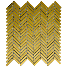 Керамическая Marble Mosaic Glass Мозаика Chevron Gold 30х30