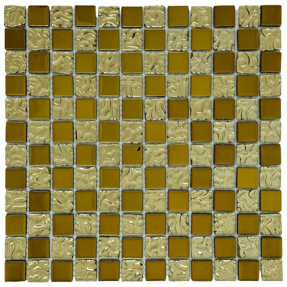 Керамическая Marble Mosaic Glass Мозаика Chic Gold 30х30