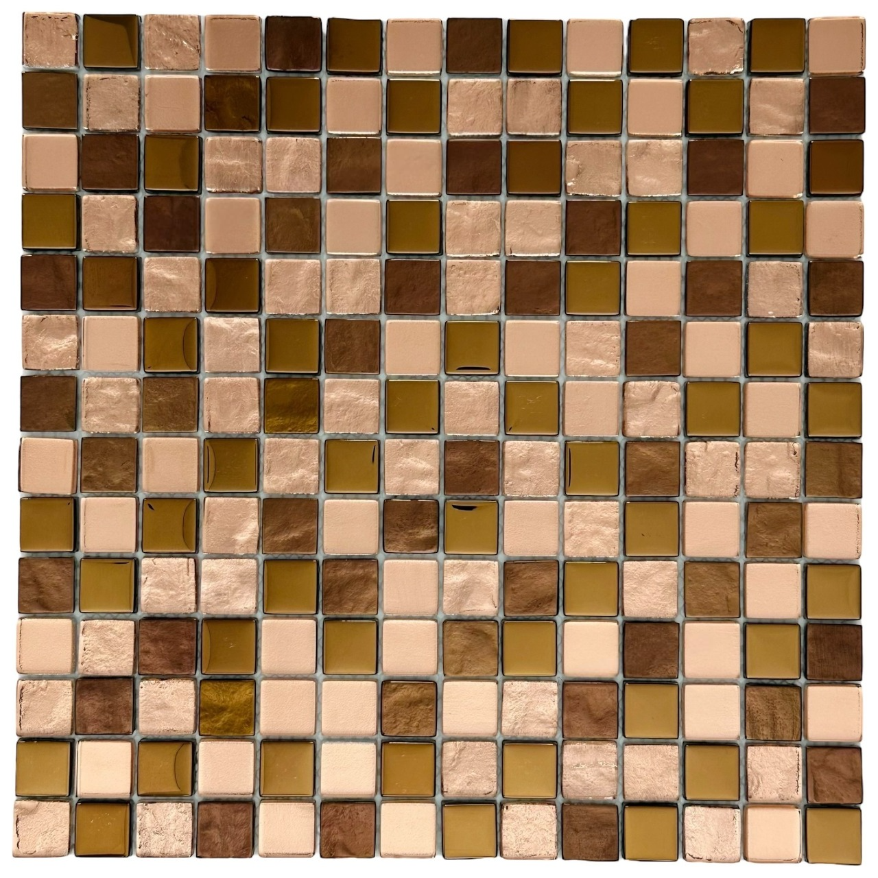 Керамическая Marble Mosaic Glass Мозаика Crystal mix Rose 30х30
