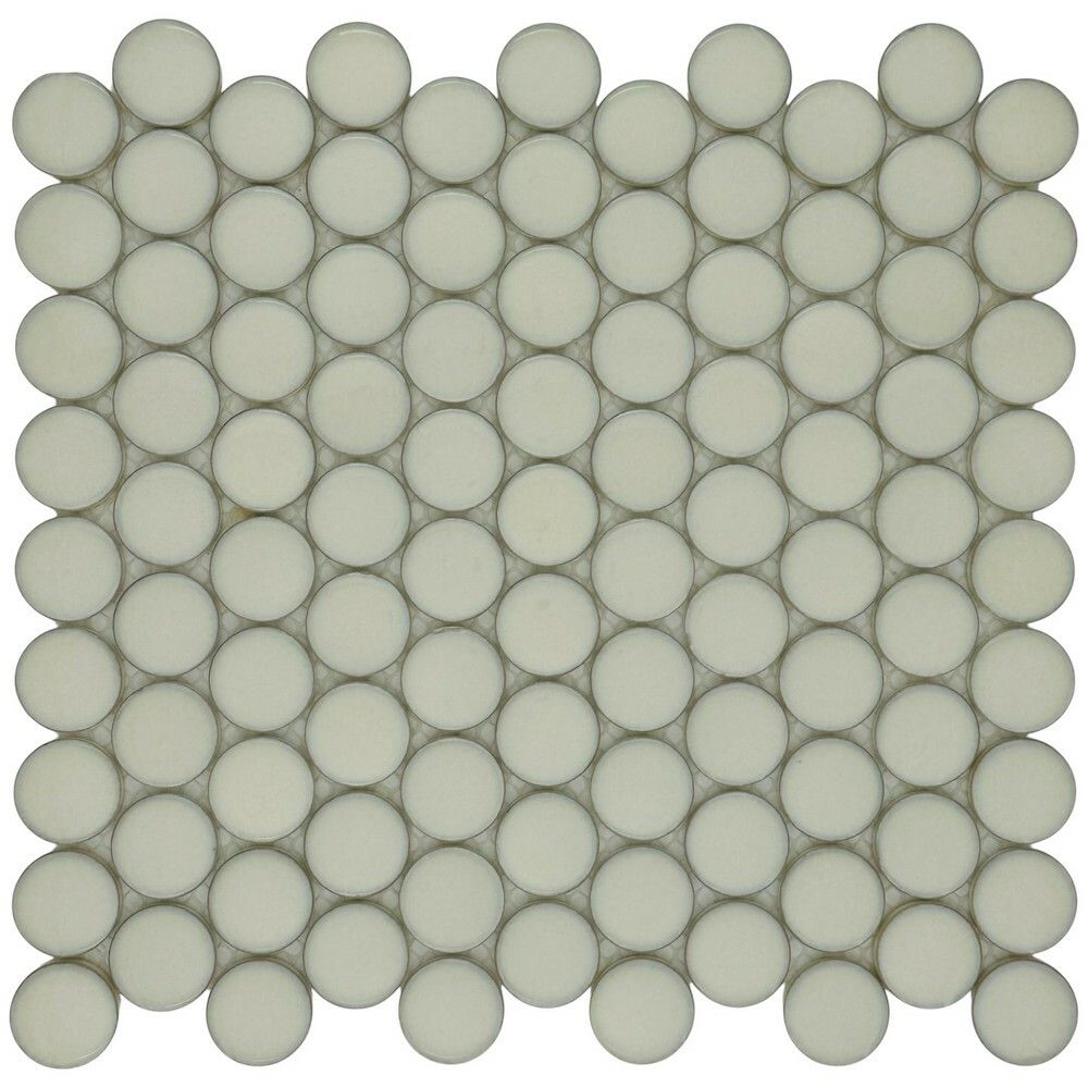 Керамическая Marble Mosaic Glass Мозаика Round White 28,5х30