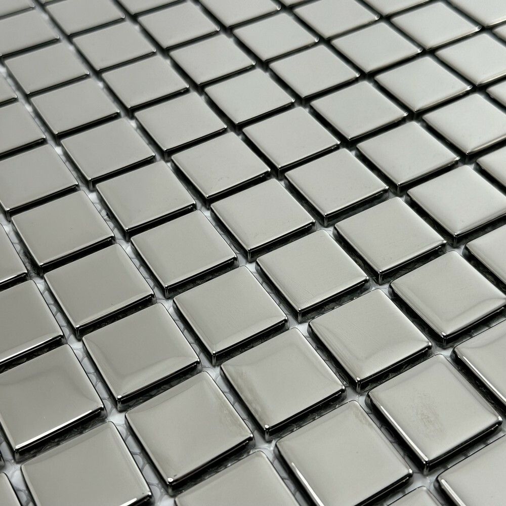 Керамическая Marble Mosaic Glass Мозаика Sharm Silver 30х30