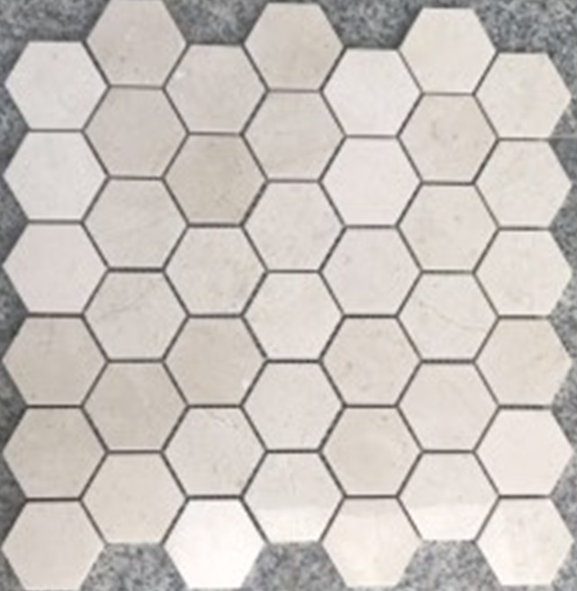 Керамическая Marble Mosaic Мозаика Hexagon Royal Botticino 30х30