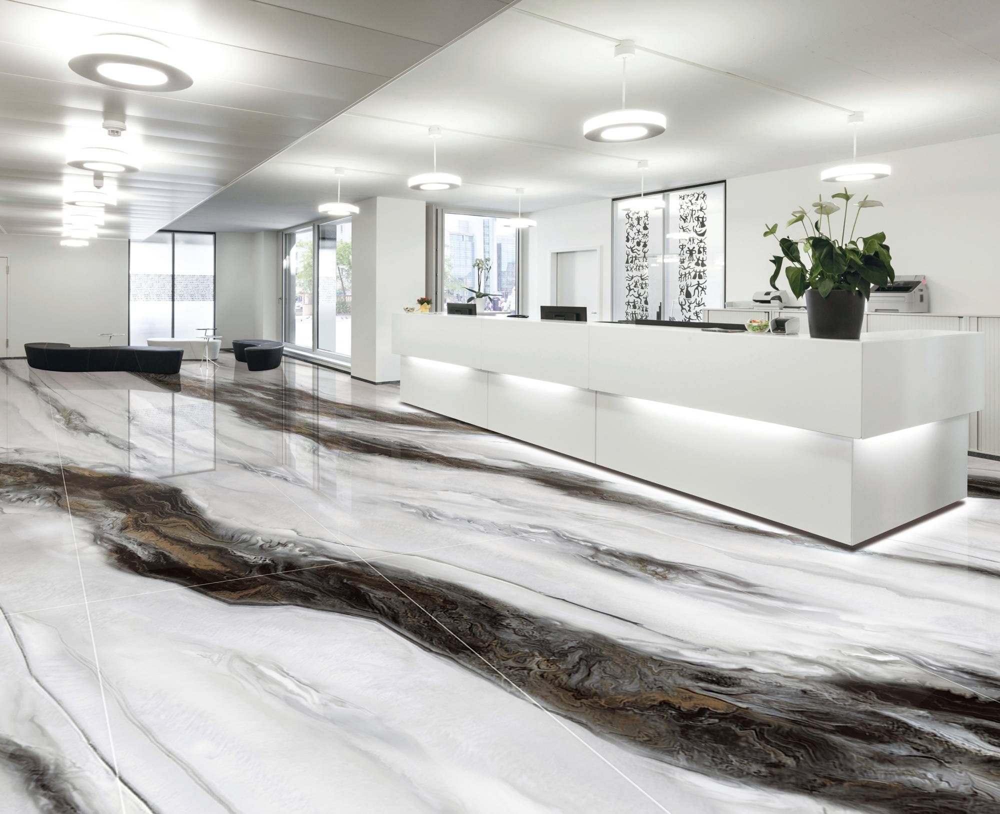 Фото в интерьере Marble Mosaic Magic Smoke