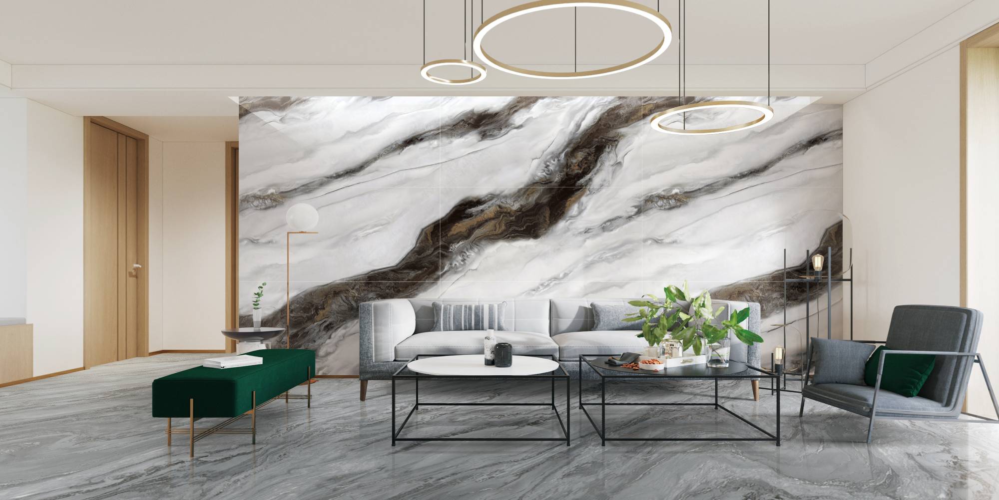 Фото в интерьере Marble Mosaic Magic Smoke