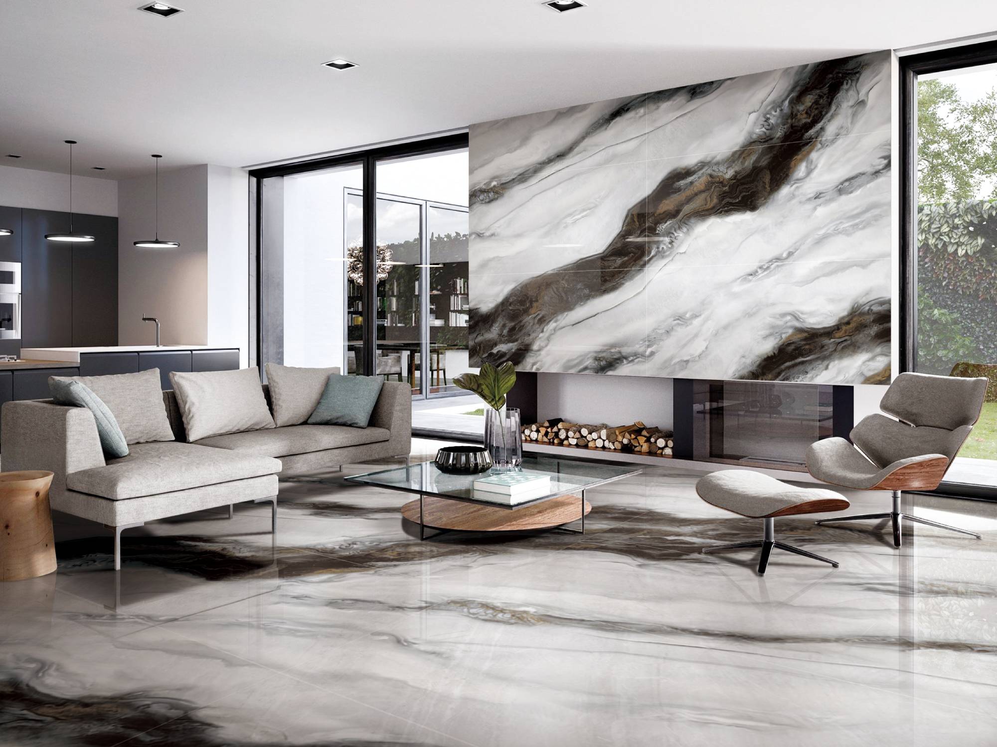 Фото в интерьере Marble Mosaic Magic Smoke