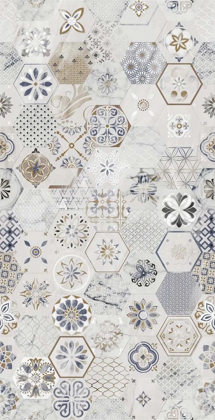 Матовый Marble Mosaic Керамогранит Patchwork Mat 60х120