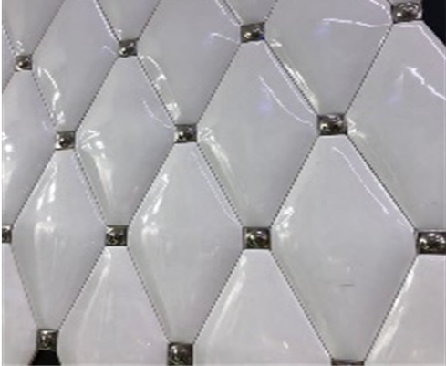 Керамическая Marble Mosaic Мозаика Romb White Romb + Вставка 10х20