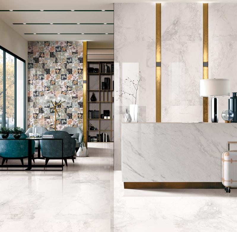 Фото в интерьере Marble Mosaic Royal Pearl