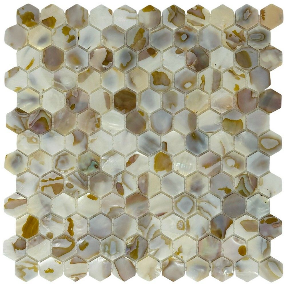 Керамическая Marble Mosaic Мозаика Hexagon Painted Shell 30,5х30,5