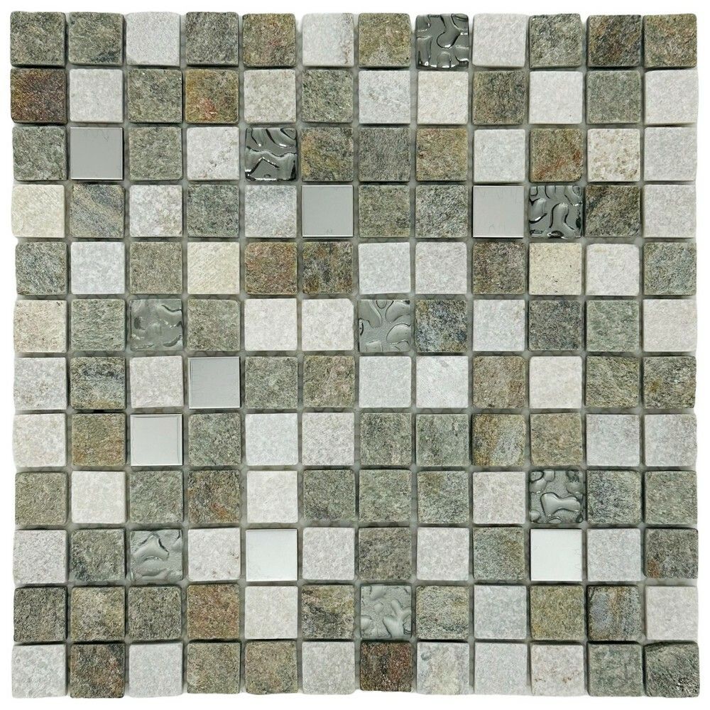 Керамическая Marble Mosaic Slate Мозаика Mix Qqartz Stone 30х30