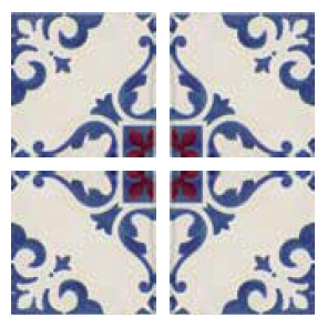 Marca Corona Jolie 8330 Blanc Bleu Trama (Комп/4шт) 10x10 Marca Corona Jolie 8330 Blanc Bleu Trama (Комп/4шт) 10x10