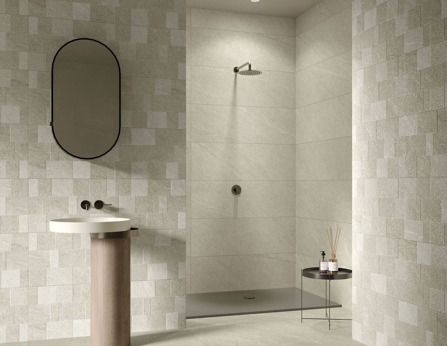 Фото в интерьере для душа MGM Ceramiche Limestone