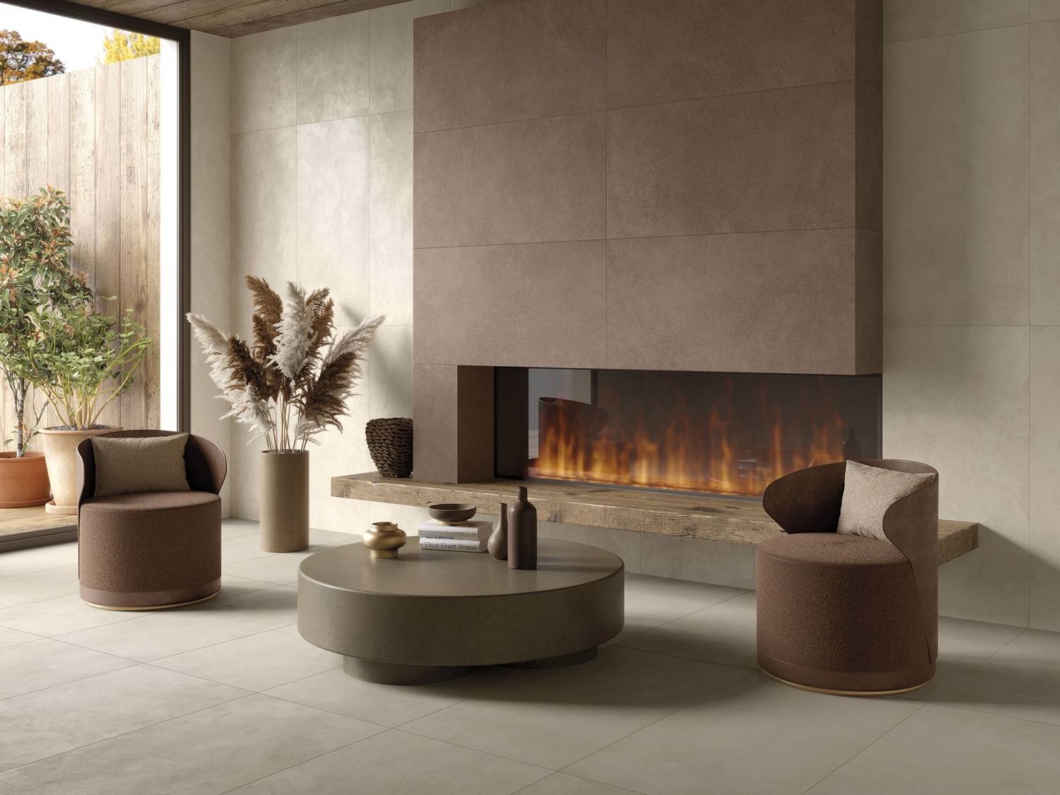 Фото в интерьере для гостиной MGM Ceramiche Resin Hub