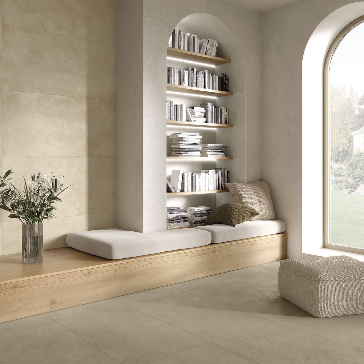 Фото в интерьере для гостиной MGM Ceramiche Resin Hub