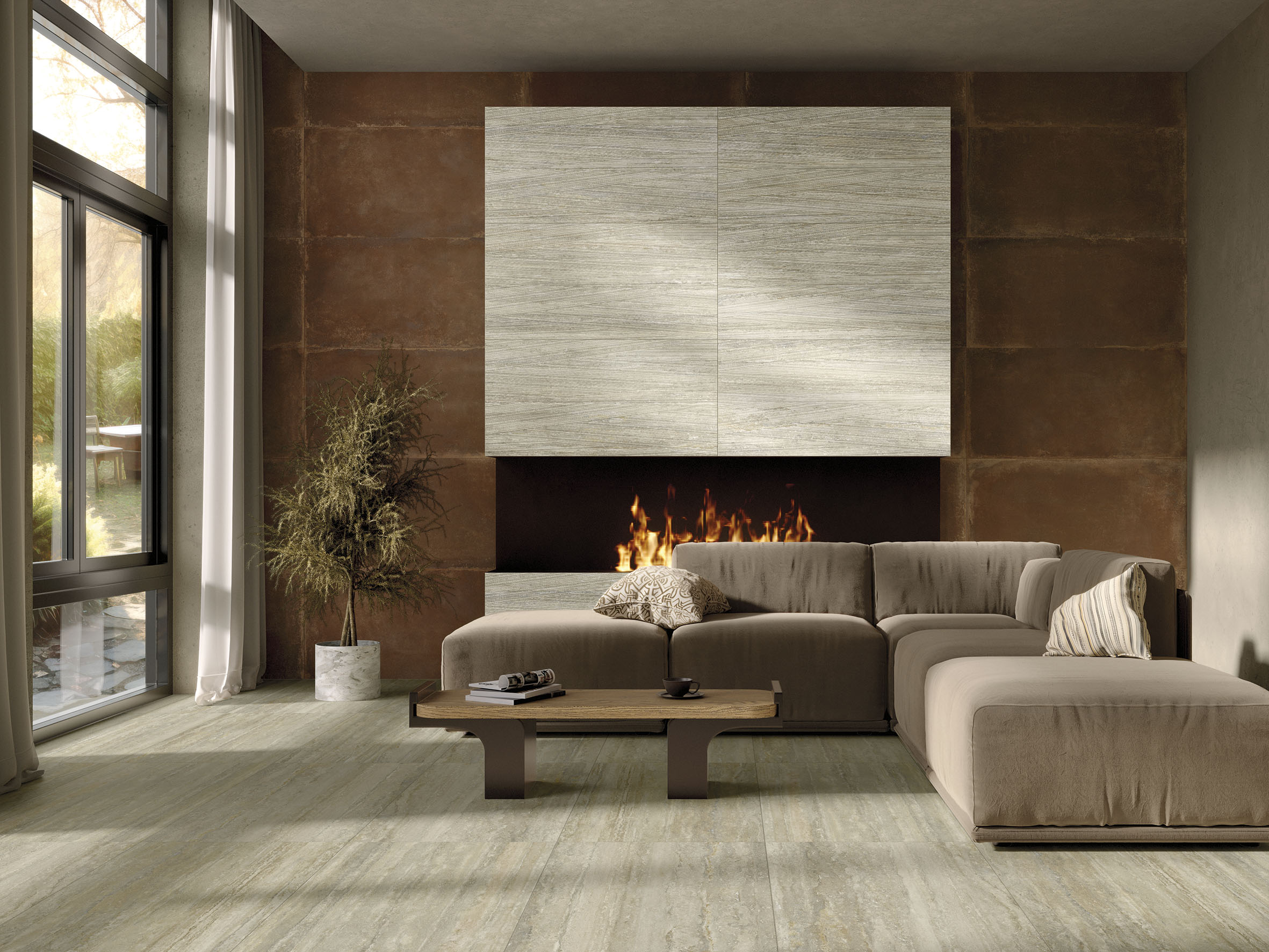 Фото в интерьере MGM Ceramiche Travertino Vein Cut