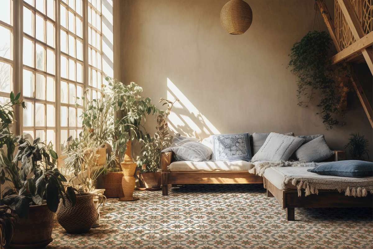 Фото в интерьере для гостиной Nanda Tiles Andalusia