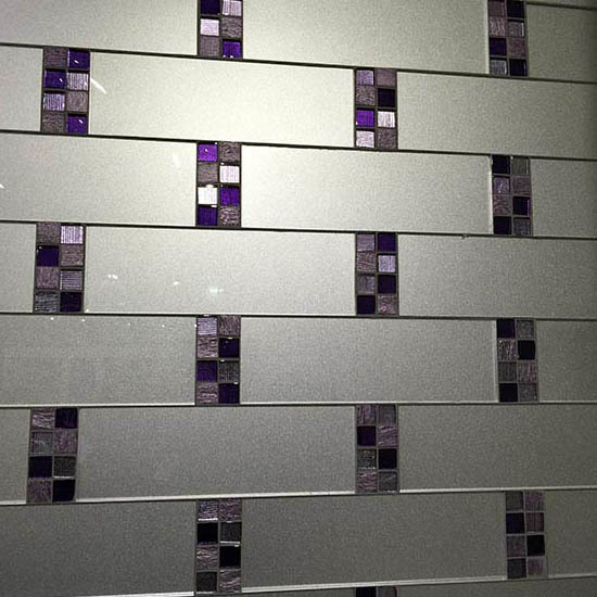 Стеклянная Natural Mosaic Art-deco dark Мозаика Стекло микс JP-307 чип 30х30 в интерьере