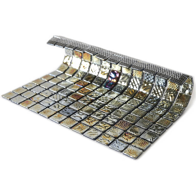 Стеклянная Natural Mosaic Steppa STP-GR016-L 31,7x31,7 в интерьере