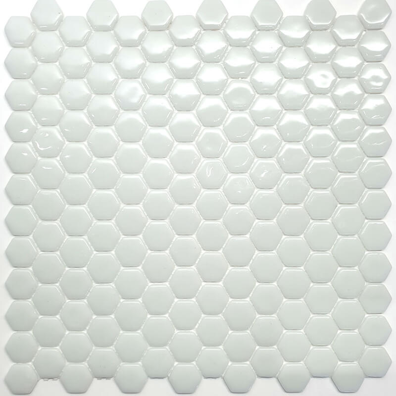 Стеклянная Natural Mosaic Steppa STP-WH001-HEX 30x30 в интерьере