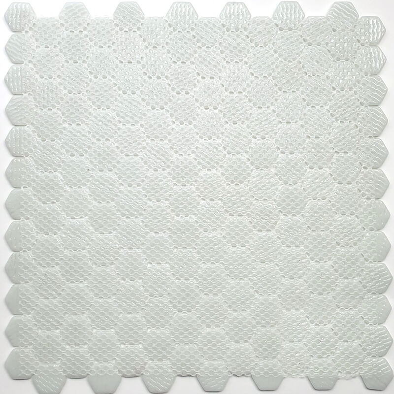 Стеклянная Natural Mosaic Steppa STP-WH001-HEX 30x30 в интерьере