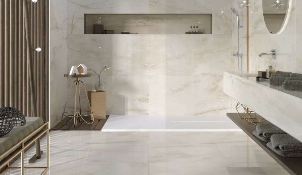 Фото в интерьере для ванной Navarti Porcelanico 150x75