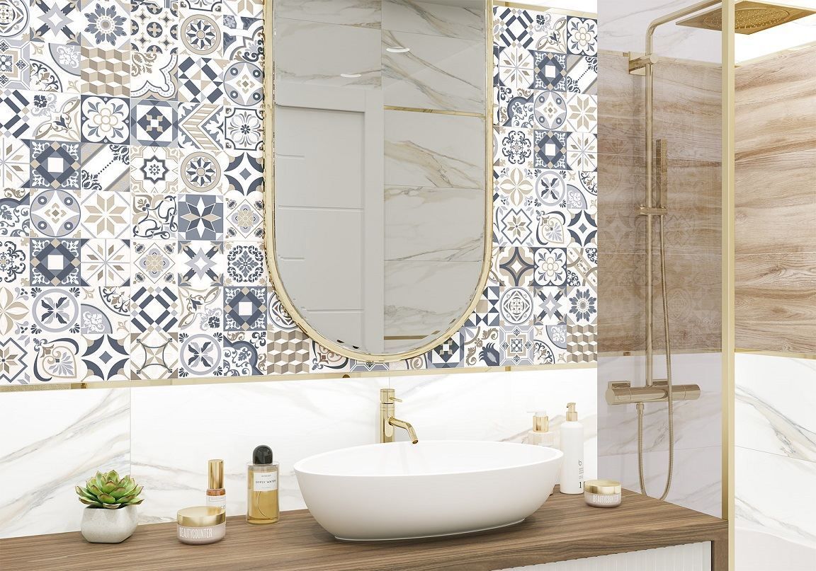 Фото в интерьере для ванной New Trend Artwood