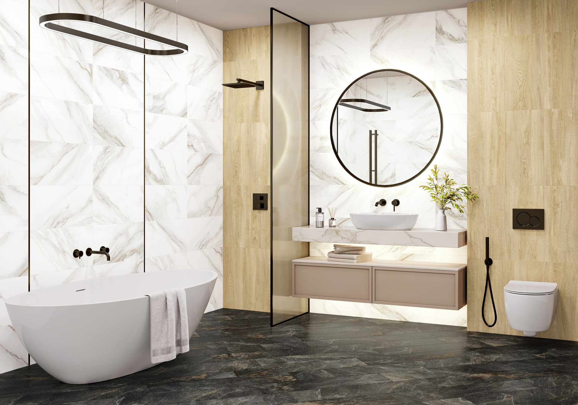 Фото в интерьере New Trend Calacatta Andrea