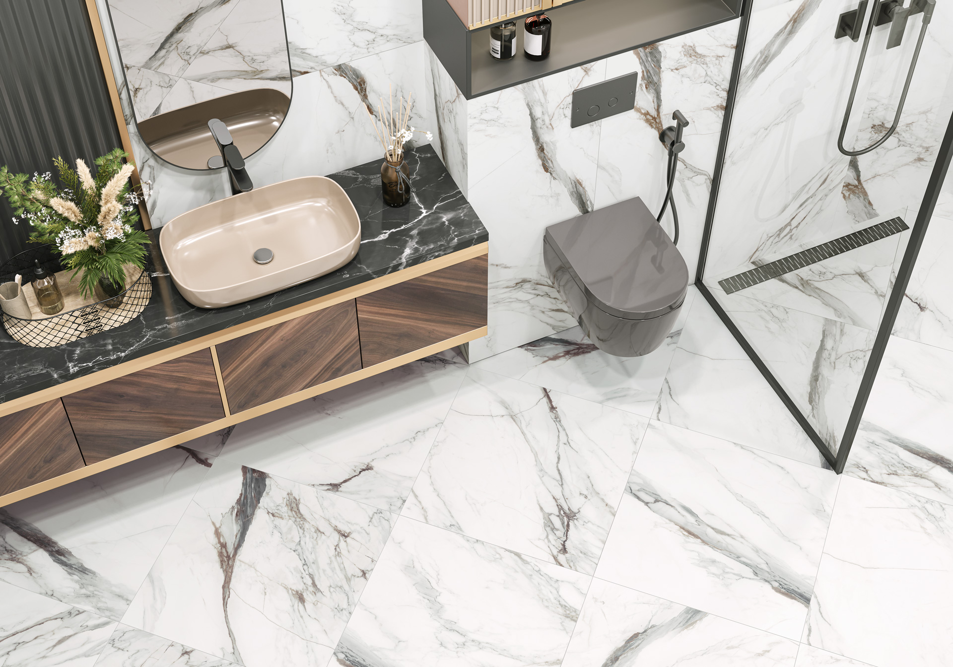 Фото в интерьере New Trend Carrara Cersei