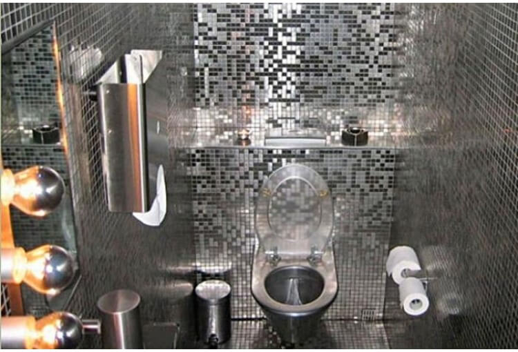 Фото в интерьере для туалета NS-Mosaic Metal