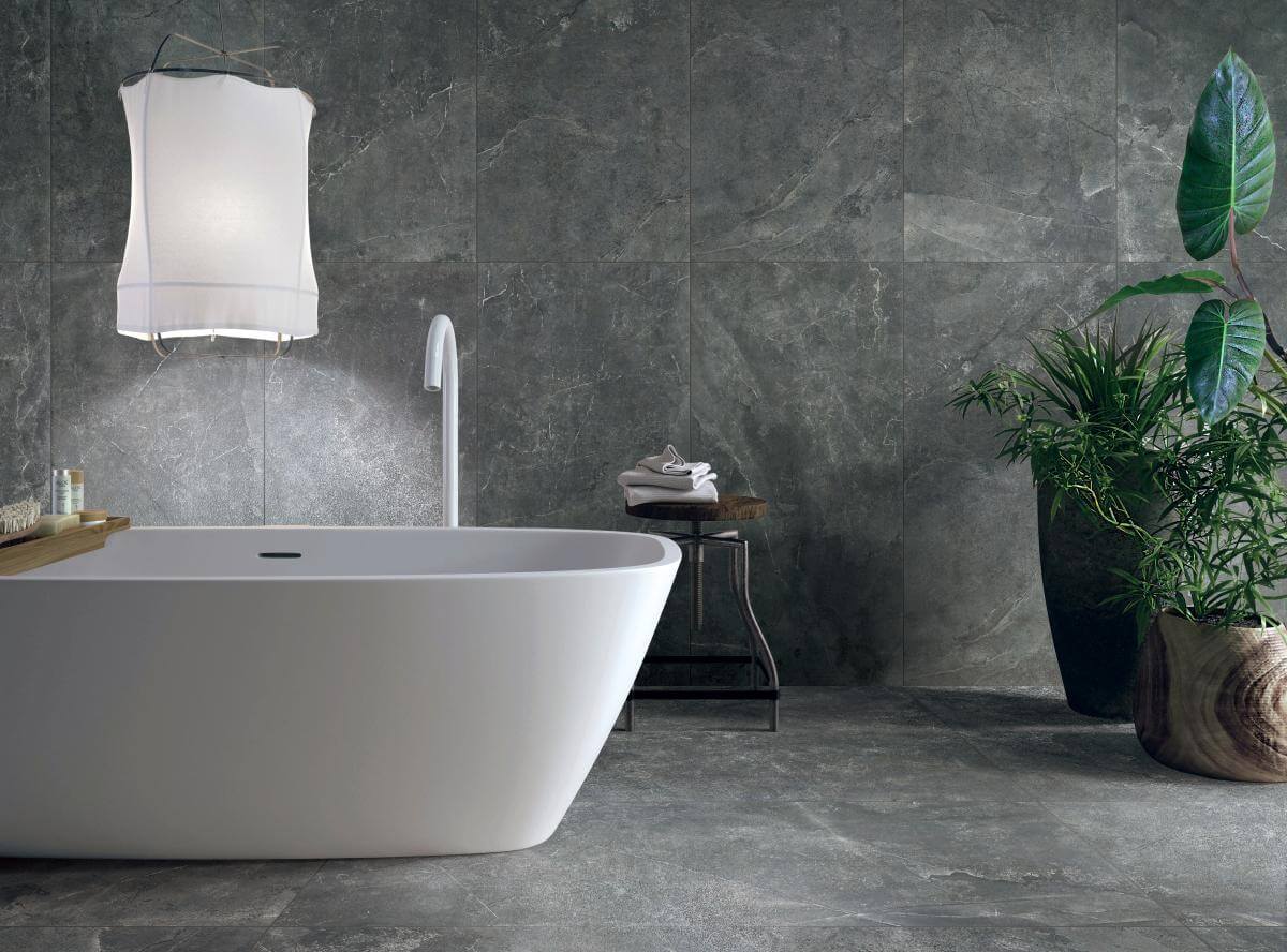 Фото в интерьере для ванной NT Ceramic Quanta Grey