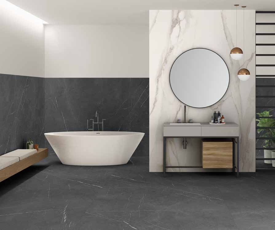 Фото в интерьере для ванной NuovoCorso Pietra Grey