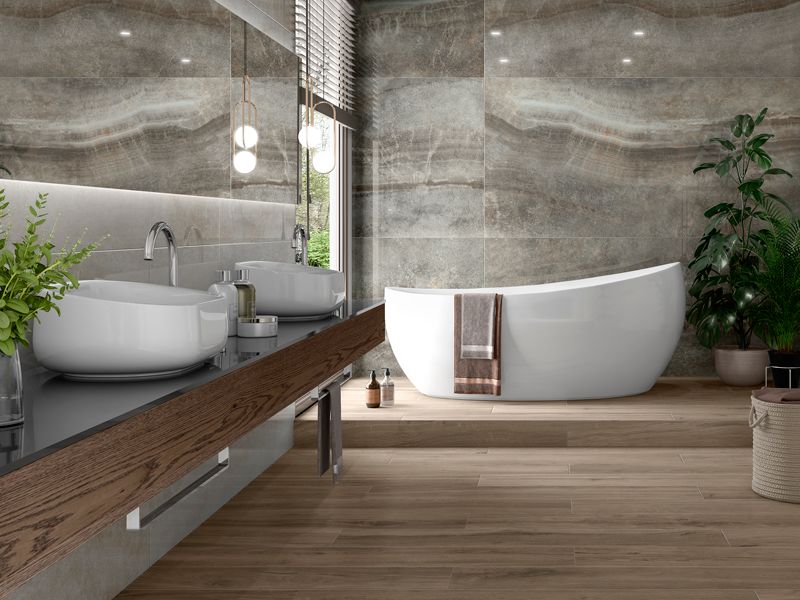 Фото в интерьере для ванной Pamesa Marbles 60x120 Bracciano
