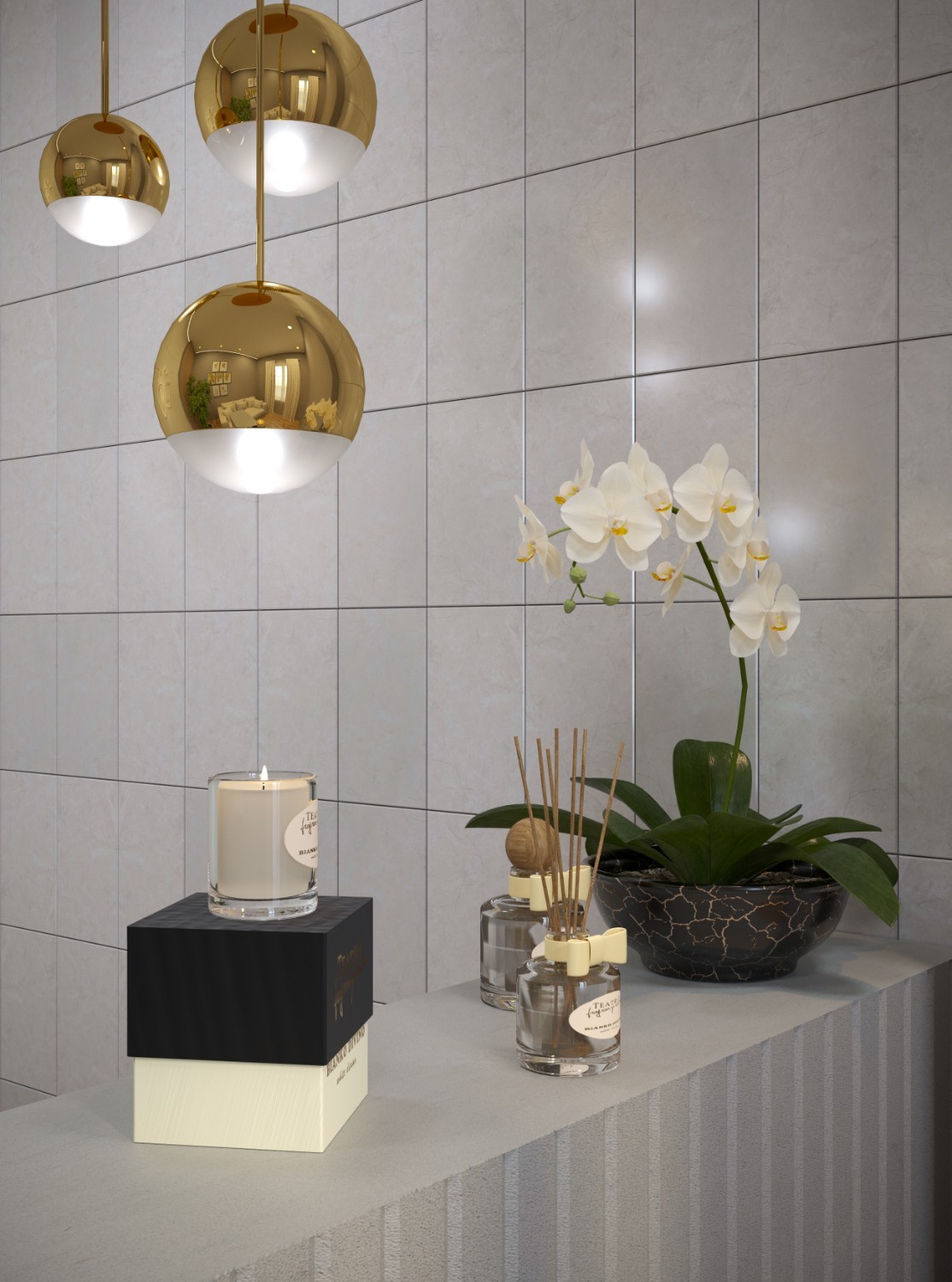 Фото в интерьере для ванной Pieza Ceramica Gloss