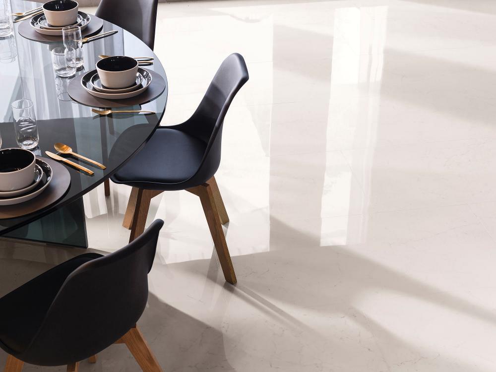 Фото в интерьере для кухни Porcelanosa  Bianco Pulido